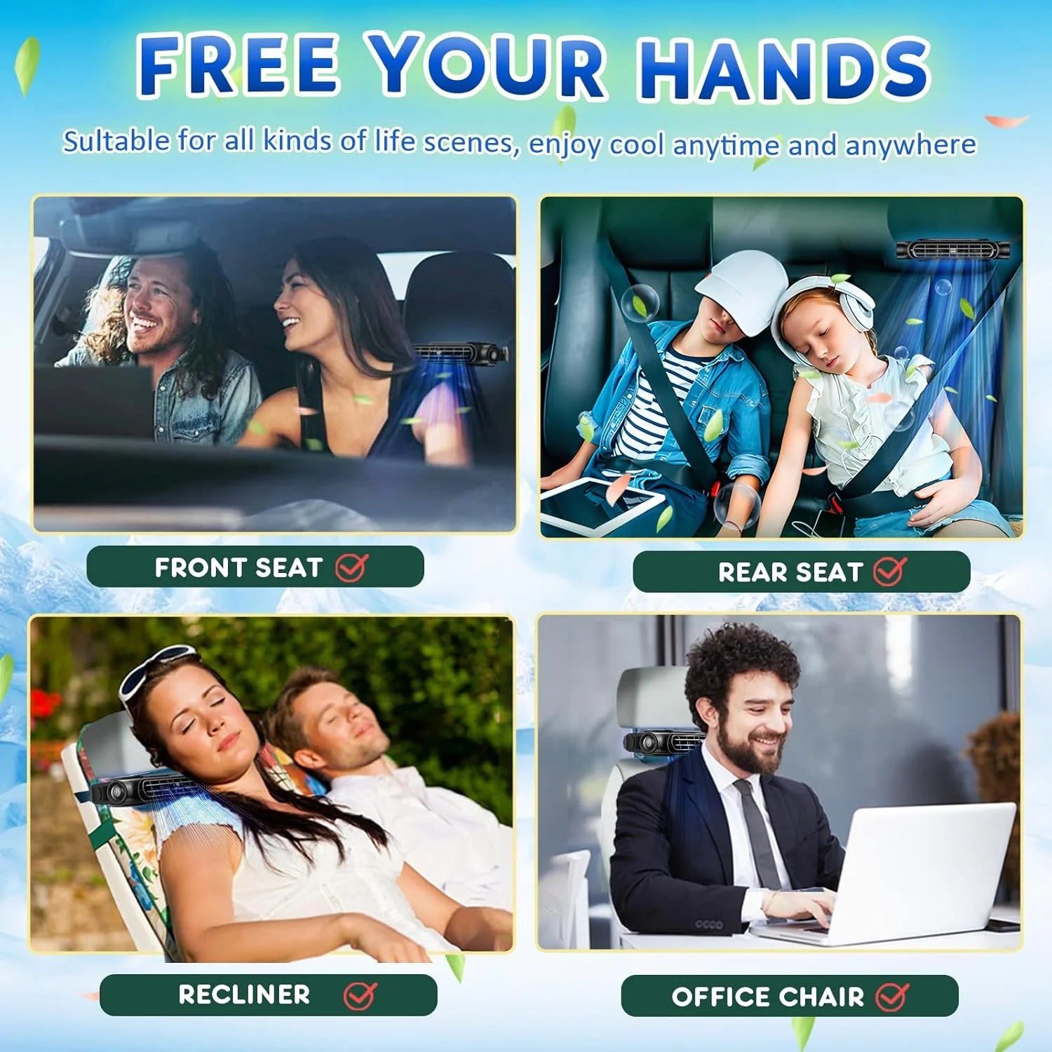 DriveBreeze™ Seat Fan 🚗❄️ — Cool Comfort for Every Passenger