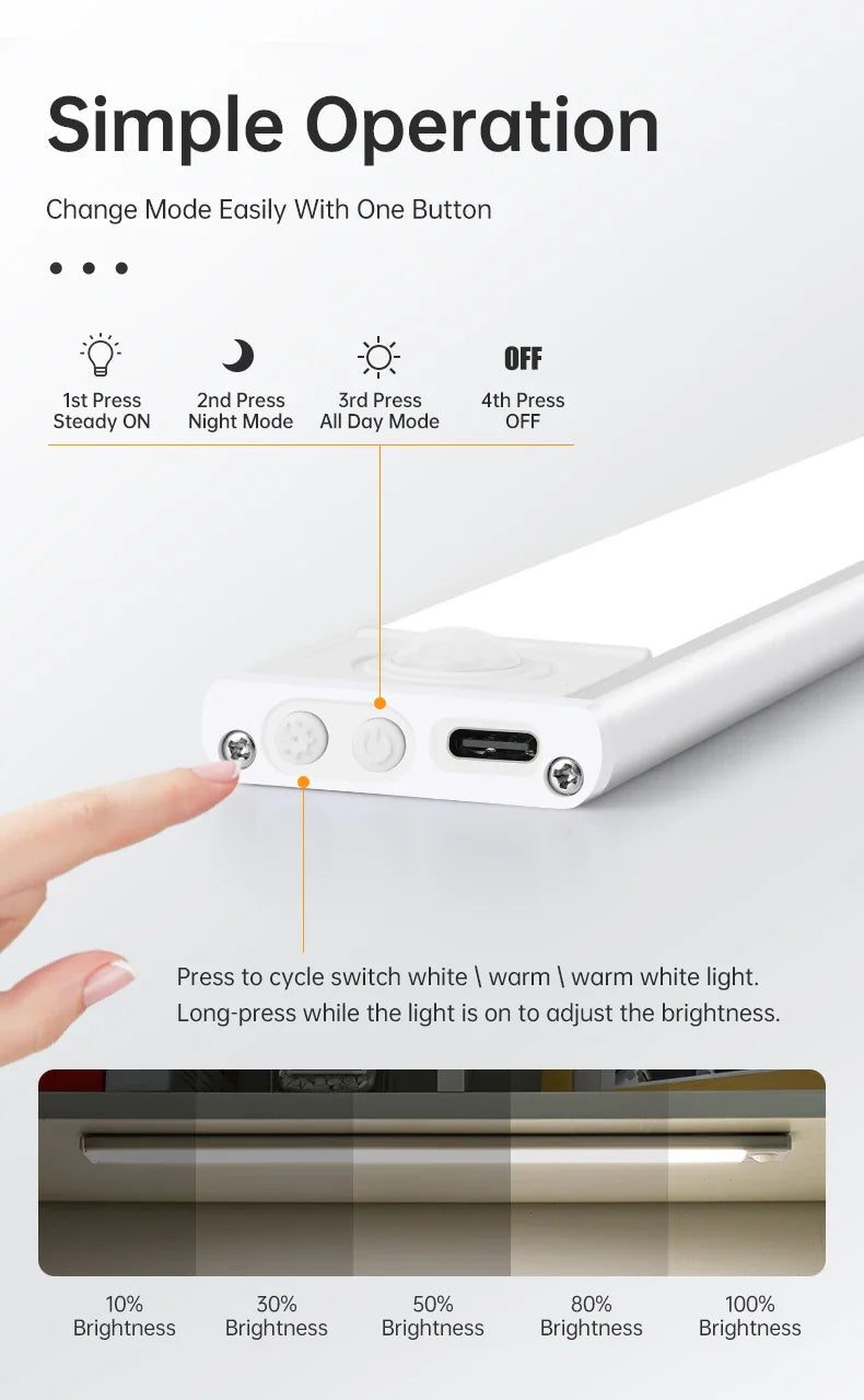 Zonix™-LED Motion Sensor Under Cabinet Light